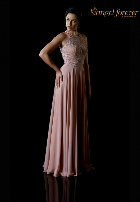 Angel Forever Pink Chiffon Prom / Evening Dress
